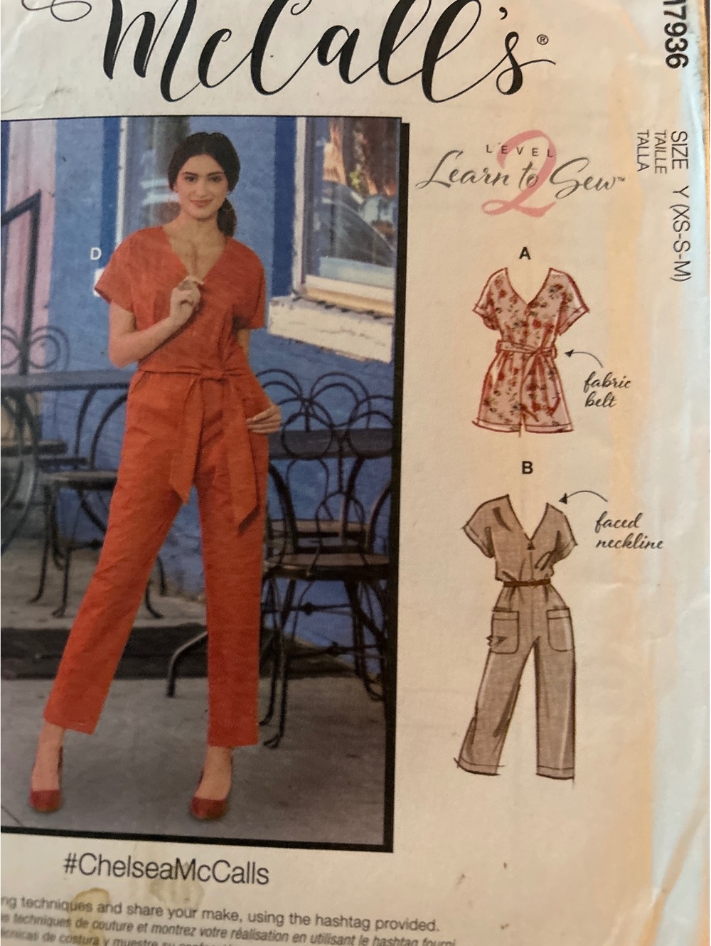 McCall's M7936 Misses' and Miss Petite Romper, Jumpsuit, and Belt Sewing Pattern